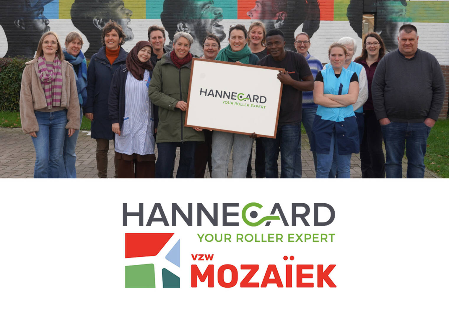 Hannecard soutient l'asbl Mozaïek à l'occasion de son 50e anniversaire